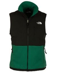north face gilet green