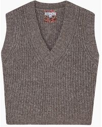 Lily and Lionel Jhene Sweater Vest Misty Oak - Brown