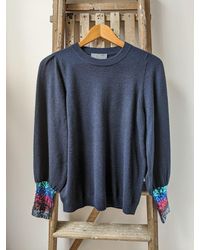 sequin cuff jumper