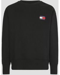 tommy hilfiger white crew neck sweatshirt