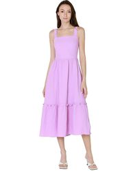 Lucy Paris Siobhan Textured Dress In Lavender - Purple
