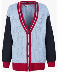 Tommy Hilfiger Girls New Core Lightweight Popcorn Stitch Cardigan Sweater 