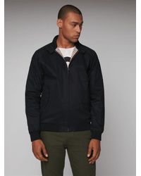 Ben Sherman Cotton Core Harrington Jacket in Light Grey (Gray) for Men |  Lyst