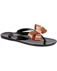 gold ted baker flip flops