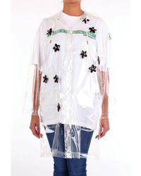 Moncler Outerwear Trench Women Transparent - White