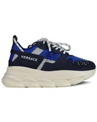 Versace Leather Chain Reaction Sneaker 