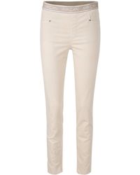 Fashion Trousers Jersey Pants Marc Cain Jersey Pants natural white casual look 