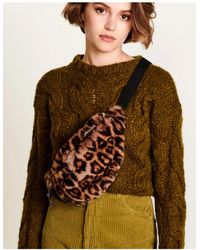 Bellerose Salima Faux Fur Bum Bag - Brown