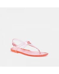 COACH - Natalee Rubber Jelly Sandal - Lyst