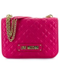 hot pink moschino bolsa