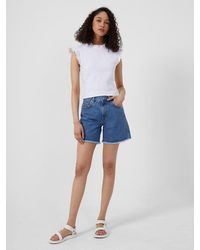 french connection denim shorts