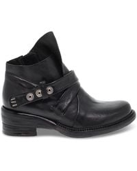 A.s.98 A.s. 98 Leather Ankle Boots - Black