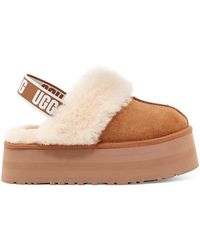 UGG Suede Raquel (chestnut) Wedge Shoes in Brown | Lyst