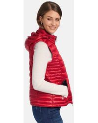 Basler Red And Navy Reversible Quilted Gilet 1218120201 15007 6102 - Blue