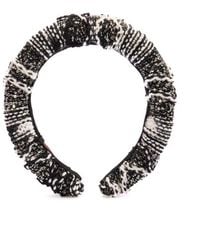 Missoni Knit And Sequins Headband - Black