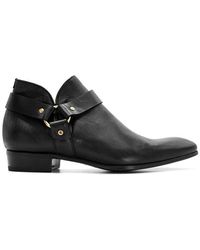 Lidfort Leather Ankle Boots - Black