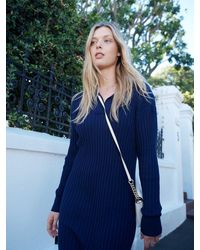 Nrby maggie Cotton Cashmere Knitted Dress - Blue
