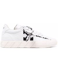 Off-White c/o Virgil Abloh Low Vulcanized Ego Cannvas Sneakers White/ - Black
