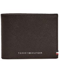 tommy hilfiger brown men's wallet