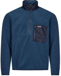 Patagonia Microdini Half Zip Sweatshirt - Blue