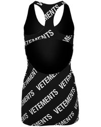 vetements black dress