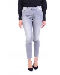 Jacob Cohen Kimberlycrop Model Cropped Jeans In Light Gray