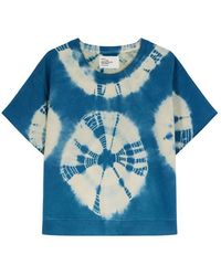 Leon & Harper Ss22 Soli T-shirt Tie Dye - Blue