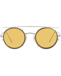 Oliver Peoples Ov1292t Brushed Chrome Sunglasses - Brown