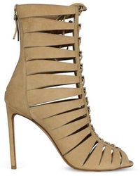 Francesco Russo Heels With Laces - Brown
