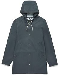 Stutterheim Stockholm Charcoal Raincoat By - Grey