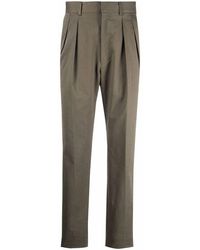Tom Ford Slim-fit Pleated Tailored Trousers - Green