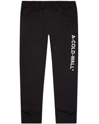 gym and workout clothes A_COLD_WALL* Activewear A_COLD_WALL* Cotton Black joggers With Logo for Men Save 8% gym and workout clothes Mens Activewear 