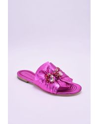 Kennel & Schmenger Elle Magenta Metallic Sandal - Pink