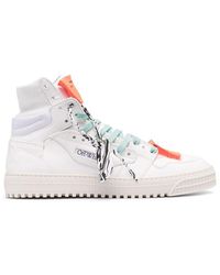 off white blue high tops