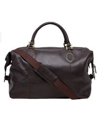 Barbour Bag - Chocolate Leather Travel Explorer - Brown