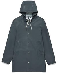 Stutterheim Stockholm Charcoal Raincoat By - Grey