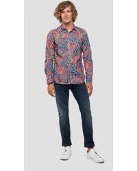Replay Multicolour Shirt With Paisley Print