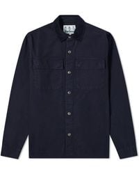 Barbour Cotton Connolly Overshirt - Navy in Blue for Men - Lyst