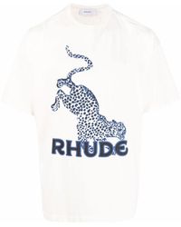 Rhude Leopard T-shirt - White