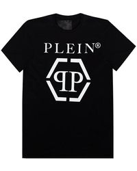 Philipp Plein Men's Classic Hexagon T-shirt Black