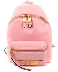 moschino leather backpack