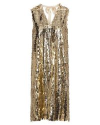 Day Birger et Mikkelsen Plates Dress With Dipped Bow Back - Metallic