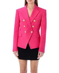 balmain jacket pink