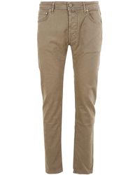 Slacks and Chinos Jacob Cohen Trousers Jacob Cohen scott Trousers in Brown Natural for Men Mens Trousers Slacks and Chinos Save 4% 