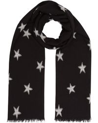 James Lakeland Synthetic Star Scarf in White | Lyst