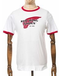 Red Wing 97406 Ringer Logo Tee - White