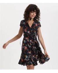 odd molly flower wrap dress