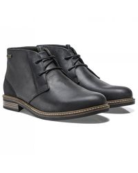 barbour black nelson chukka boot