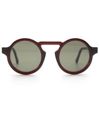 Oscar Deen Panda Sunglasses - Claret - Red