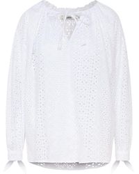 0039 Italy Annabel Blouse Broderie - White